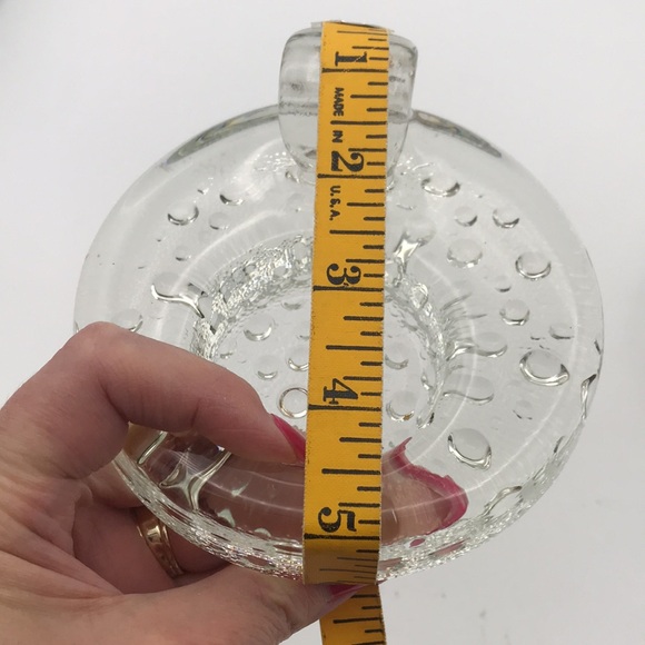 (2) VTG Svend Jensen Danish Bubble Glass Votive Candle Holders - Picture 6 of 8